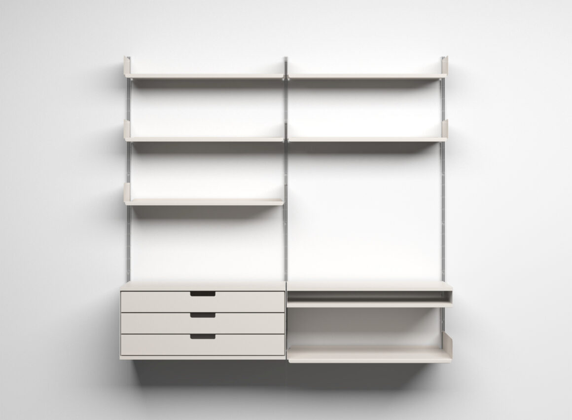 Dieter Rams 606 Universal Shelving System. Good Design Award 1964. TCA Archives