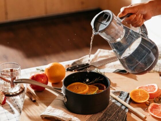 Hydros Filtering Water Bottle Carafe and Pitcher by Nottingham Spirk