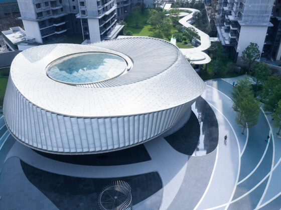 Humen Station Sales Gallery by Aedas