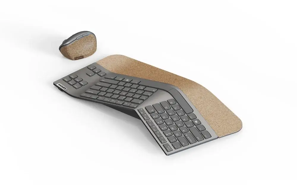Lenovo's Go Ergonomic Set is a set of keyboards and mice, inspired by the  human form and designed to ease pressure on muscles and joints - Global  Design News
